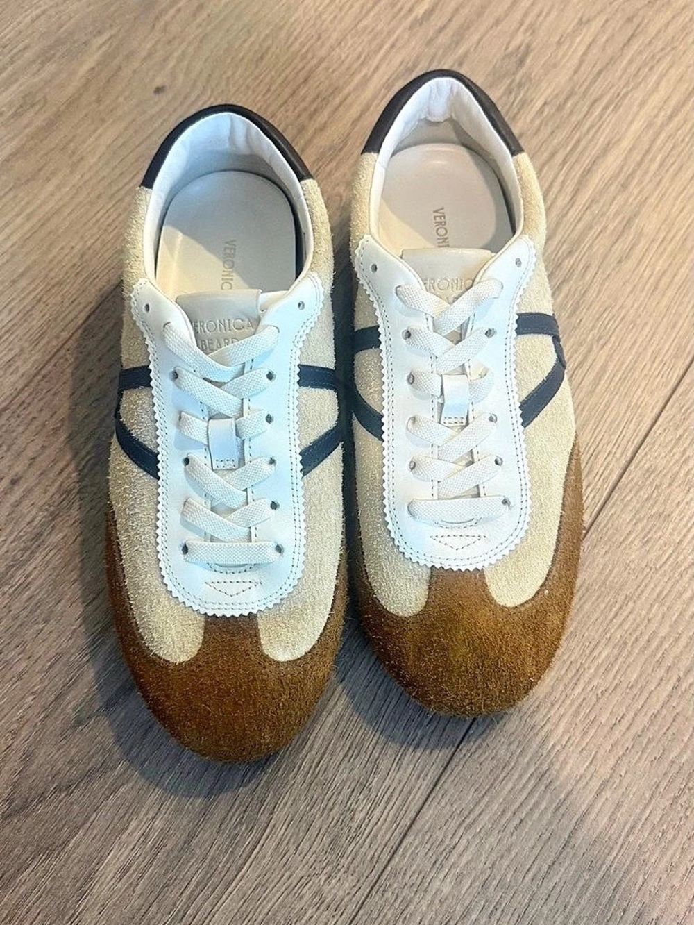 Veronica Beard Suede Sand/Hazelwood